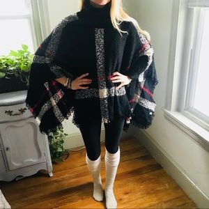 Plaid Poncho